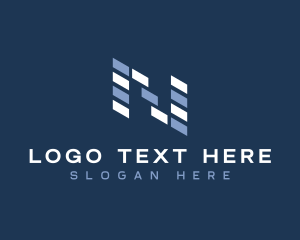 Geometric Business Letter N logo