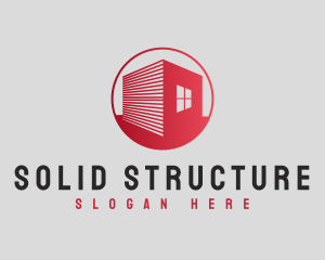 Construction Red Home logo design