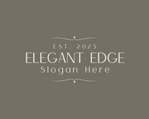 Elegant Minimalist Styling Business logo design