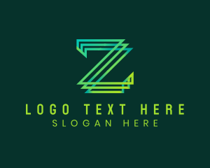 Digital Tech Letter Z logo