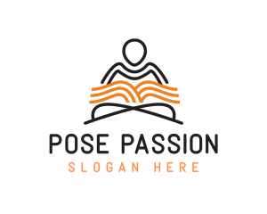 Book Yoga Wellness logo design