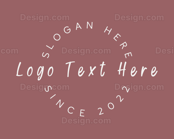 Round Fashion Apparel Logo