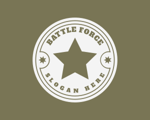 Army Soldier Star  logo design