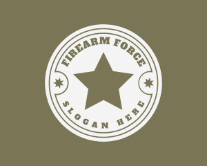 Army Soldier Star  logo design