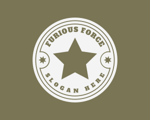 Army Soldier Star  logo design