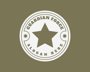 Army Soldier Star  logo design