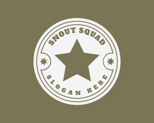 Army Soldier Star  logo design