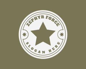 Army Soldier Star  logo design