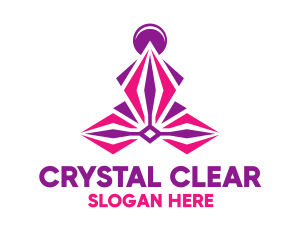 Crystal Yoga Boutique logo design