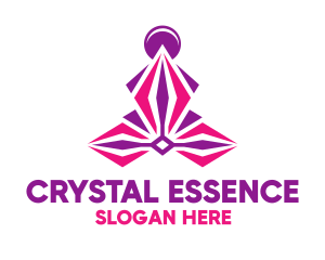 Crystal Yoga Boutique logo design