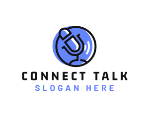 Podcast Talk Radio logo design