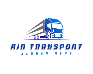 Truck Shipping Transport logo design