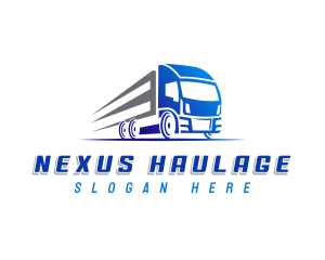 Truck Shipping Transport logo design