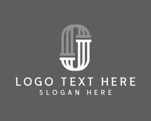 Law Firm Pillar Column Letter J logo