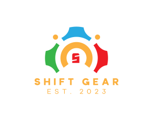 Futuristic Gear Toy logo design