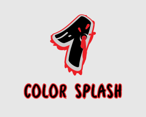 Splatter Graffiti Number 1 logo