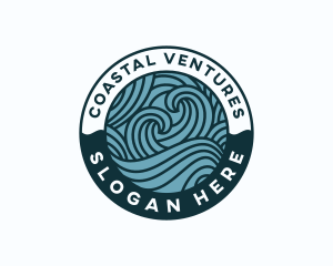 Waves Surf Coast logo design