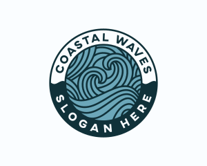 Waves Surf Coast logo design