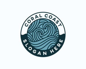 Waves Surf Coast logo design