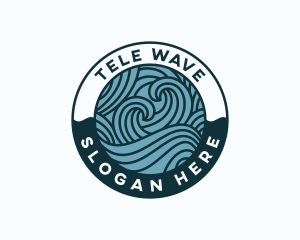 Waves Surf Coast logo design