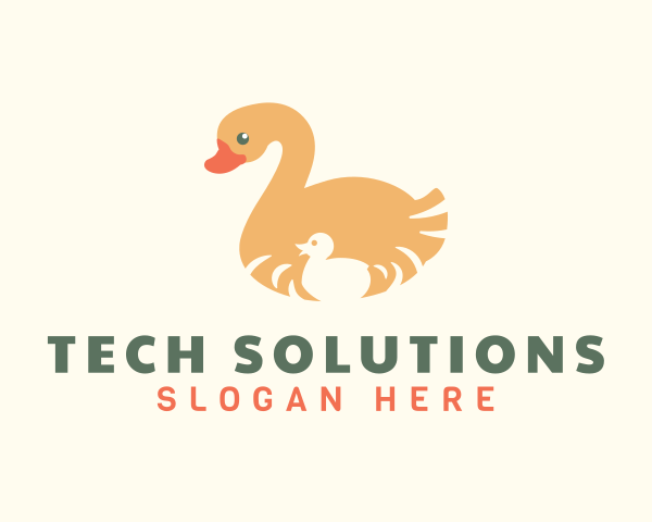 Duckling logo example 4