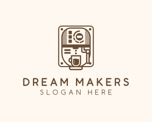 Coffee Maker Machine  logo design