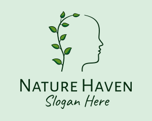 Nature Person Head logo design