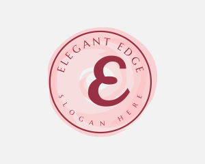 Feminine Beauty Watercolor logo design