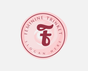 Feminine Beauty Watercolor logo design