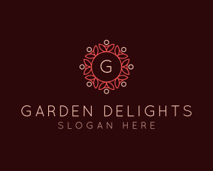 Nature Garden Flower  logo design