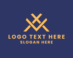 Luxury Monogram Letter VX logo