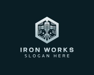 Laser Engraving Metalworks logo design