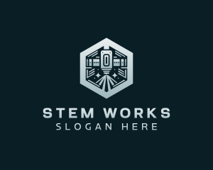 Laser Engraving Metalworks logo design