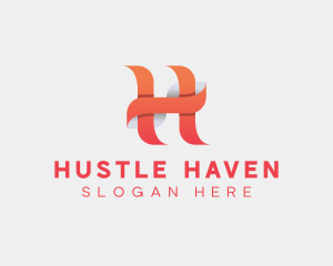 Modern Digital Software Letter H logo design