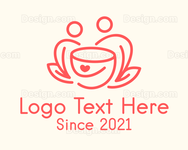 Coffee Date Line Art Logo
