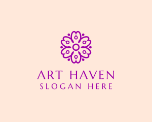 Flower Petal Garden logo design