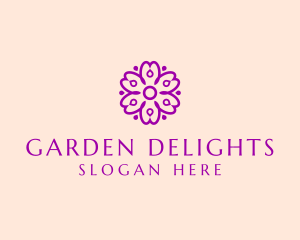 Flower Petal Garden logo design