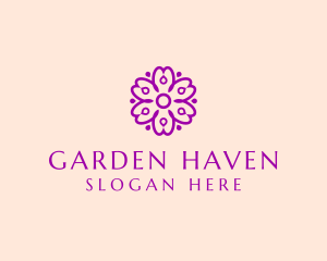 Flower Petal Garden logo design