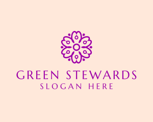 Flower Petal Garden logo design