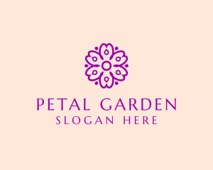 Flower Petal Garden logo design