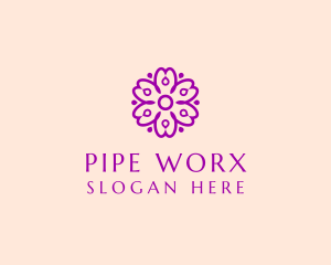 Flower Petal Garden logo design