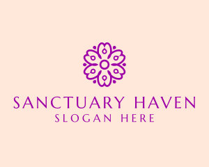 Flower Petal Garden logo design