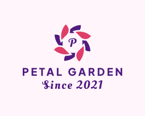 Flower Petal Wreath logo design