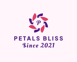 Flower Petal Wreath logo design