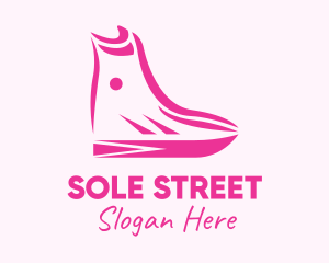 Pink Fashion Boots logo design