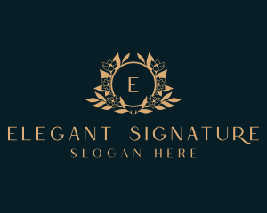 Elegant Flower Boutique logo design