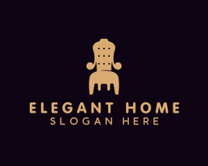 Armchair Home Decor Furniture logo design