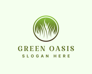 Landscape Garden Grass logo design