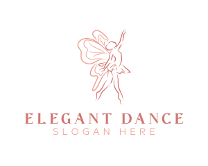 Butterfly Ballerina Dance logo design