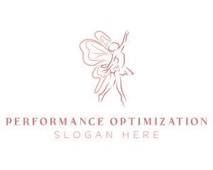 Butterfly Ballerina Dance logo design